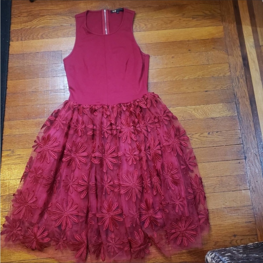 Maje Red Dress SZ 3 or large - Picture 2 of 5